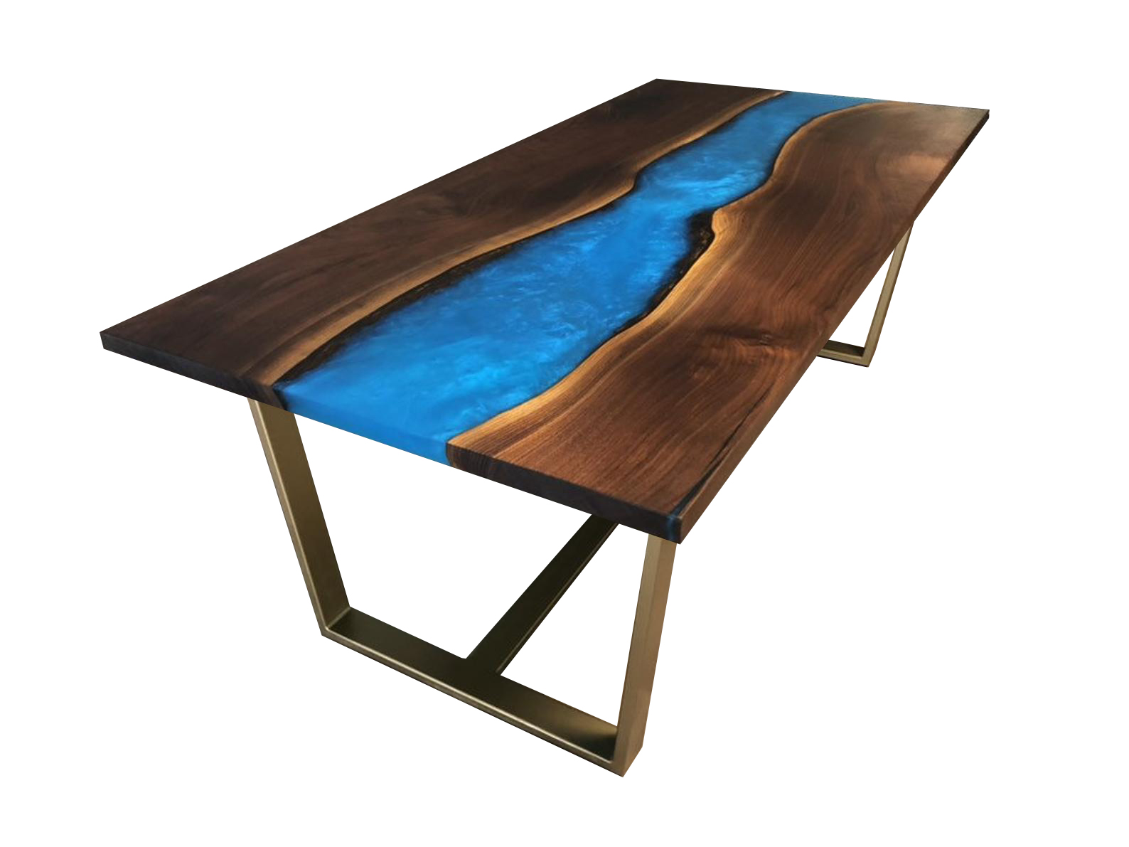 table-bois-epoxy-bleu-pieds-gold